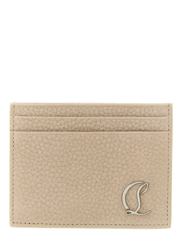 Beige Calfskin Cardholder