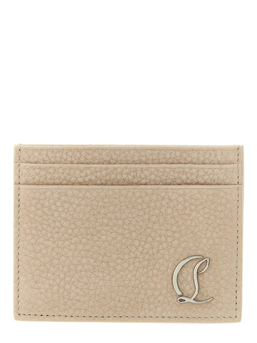 Beige Calfskin Cardholder