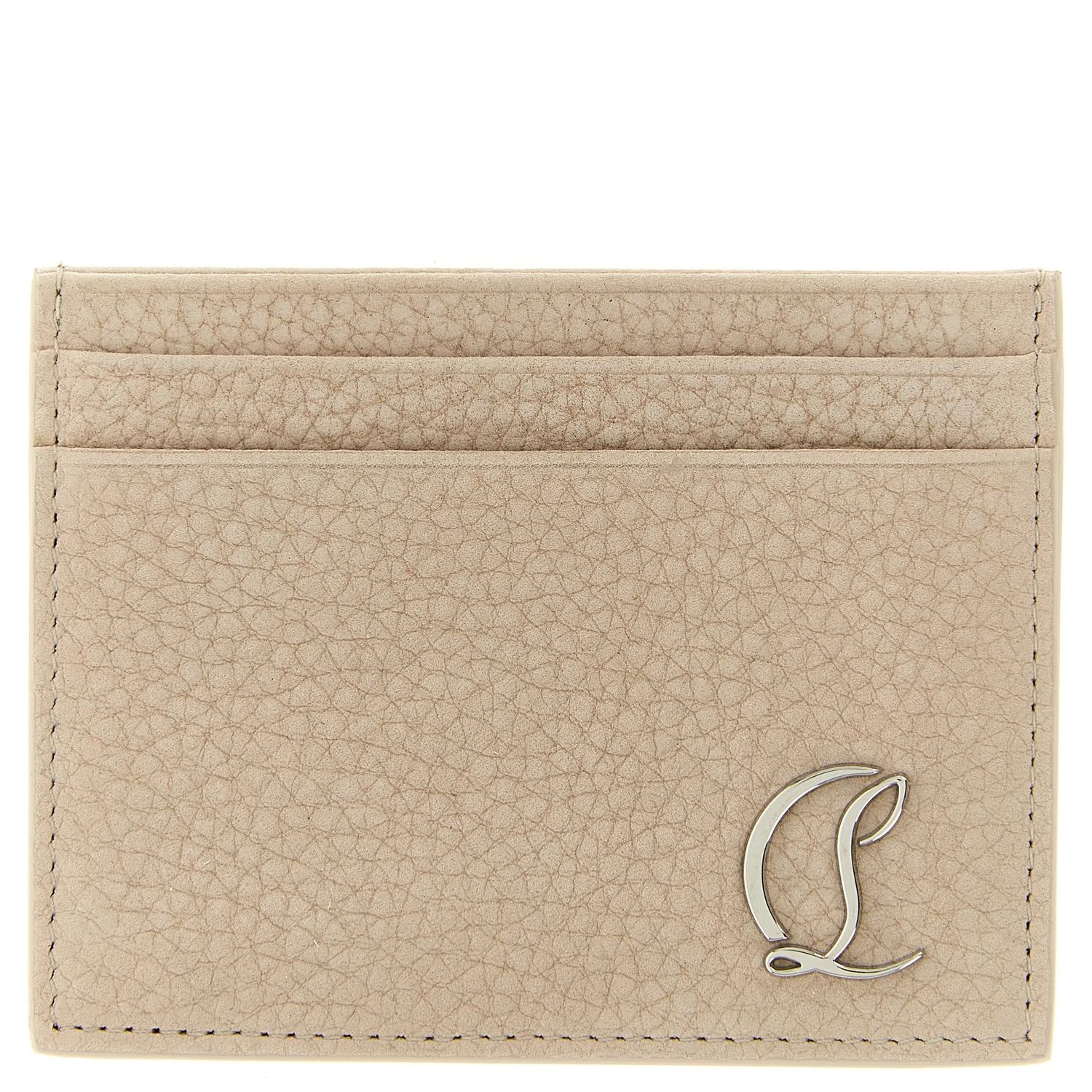Beige Calfskin Cardholder
