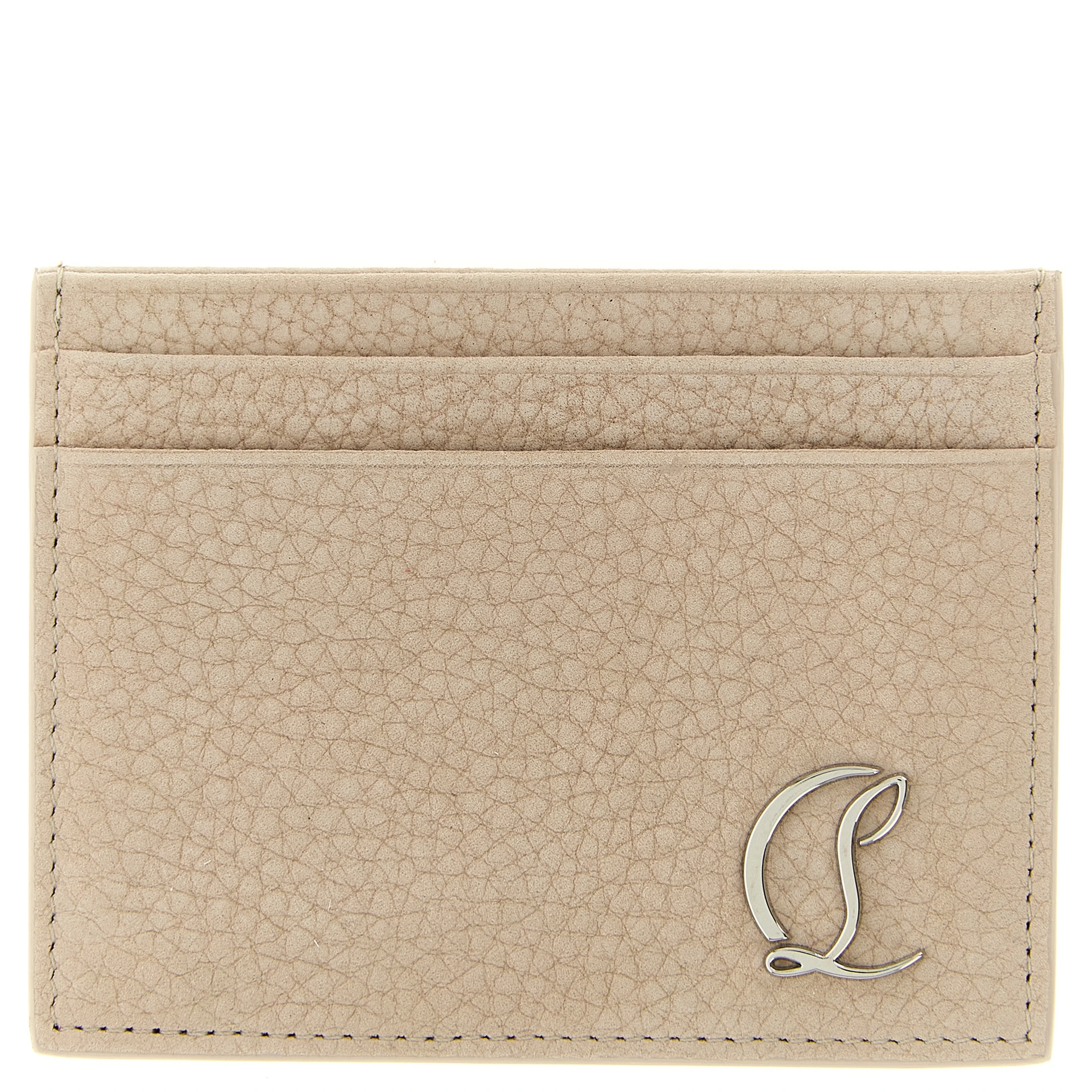 Beige Calfskin Cardholder