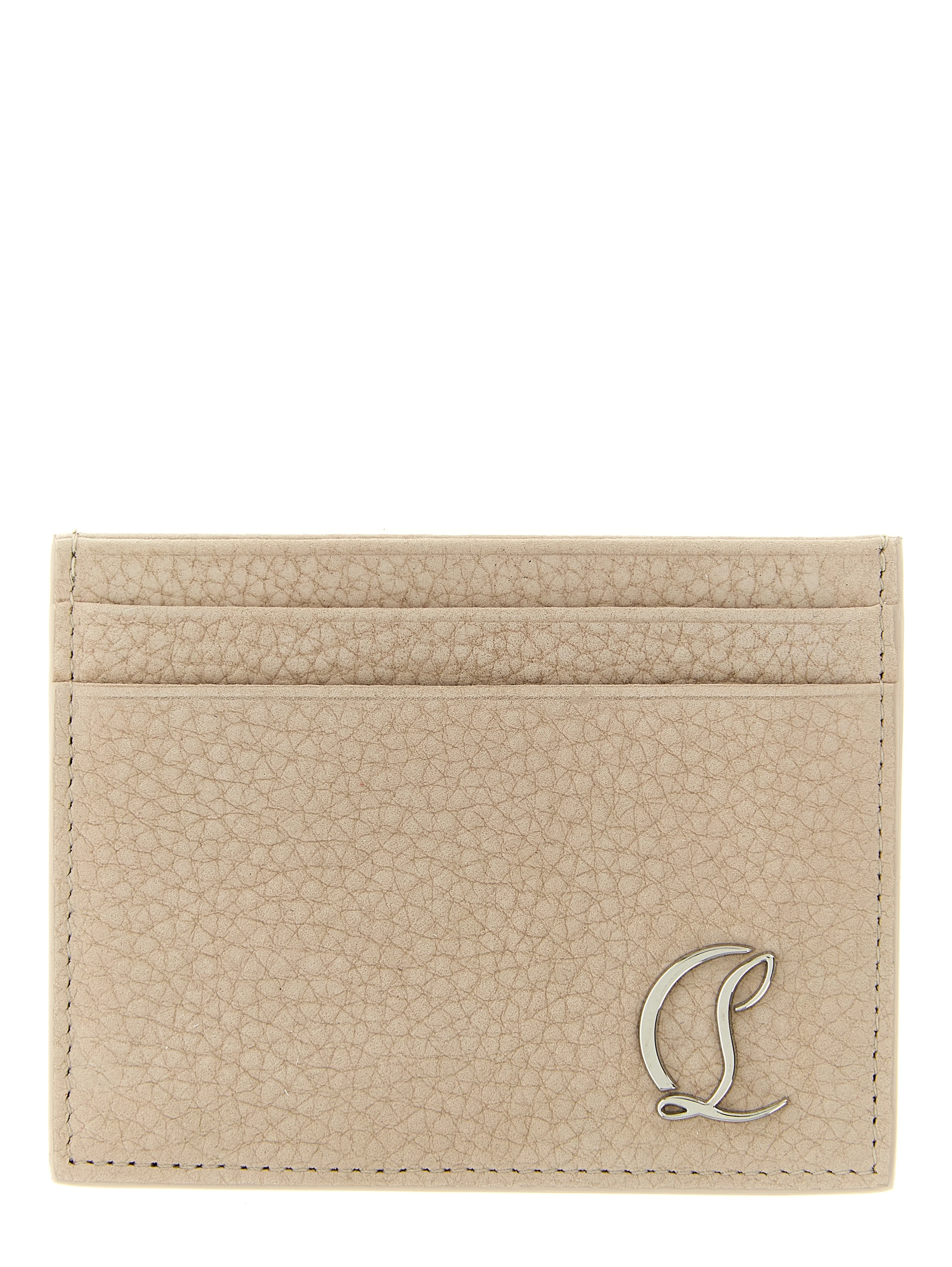 Beige Calfskin Cardholder