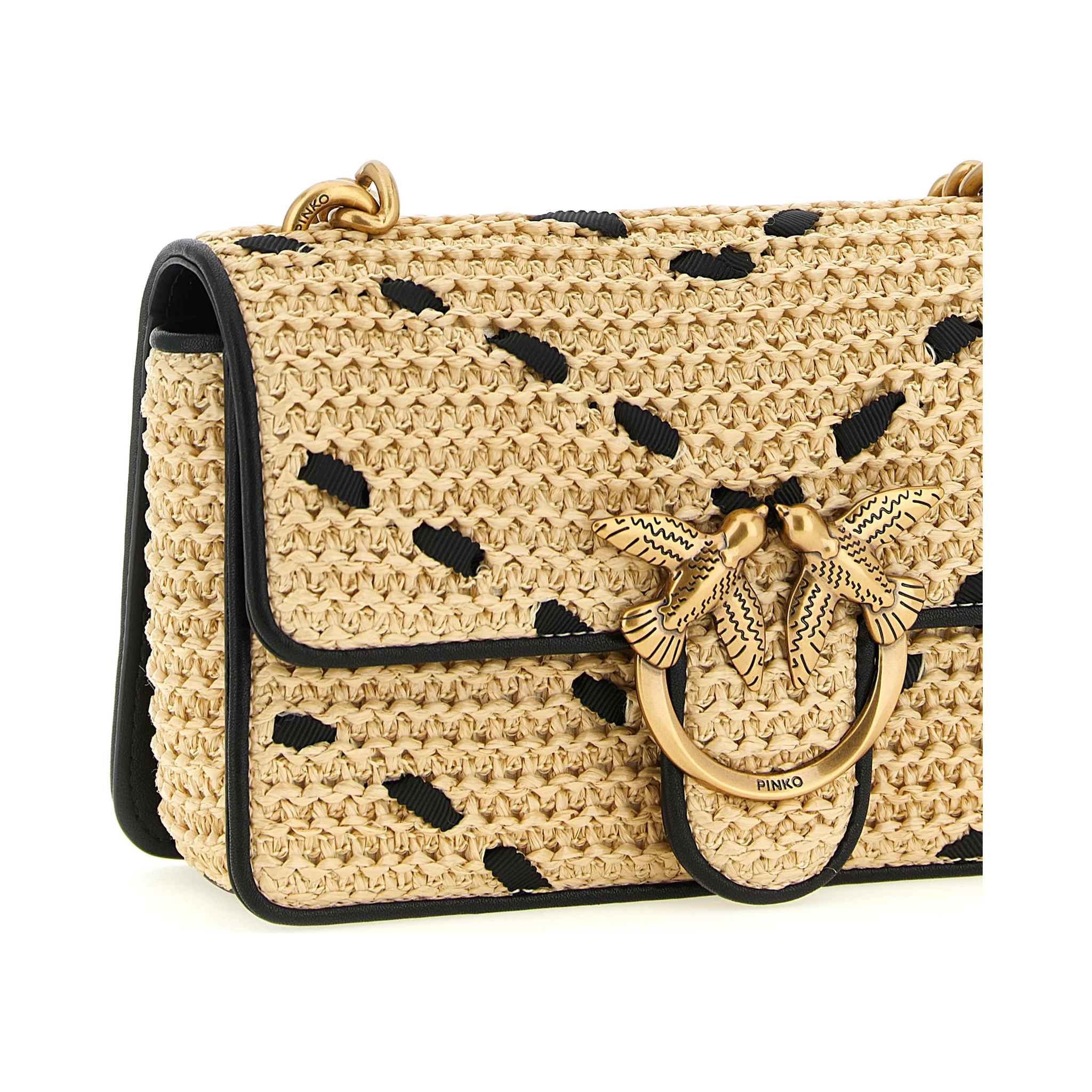 Beige Cowhide Crossbody Bag