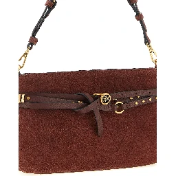 Bordeaux Lamb Leather Shoulder Bag