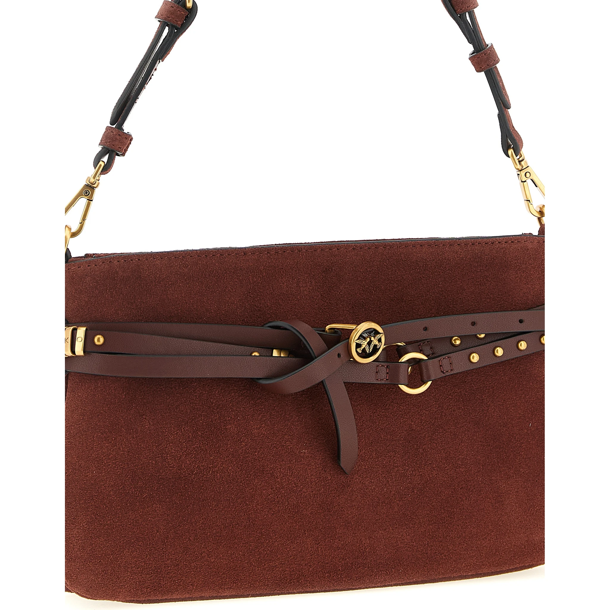 Bordeaux Lamb Leather Shoulder Bag