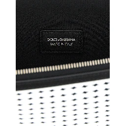 Bicolor Calfskin Clutch Bag