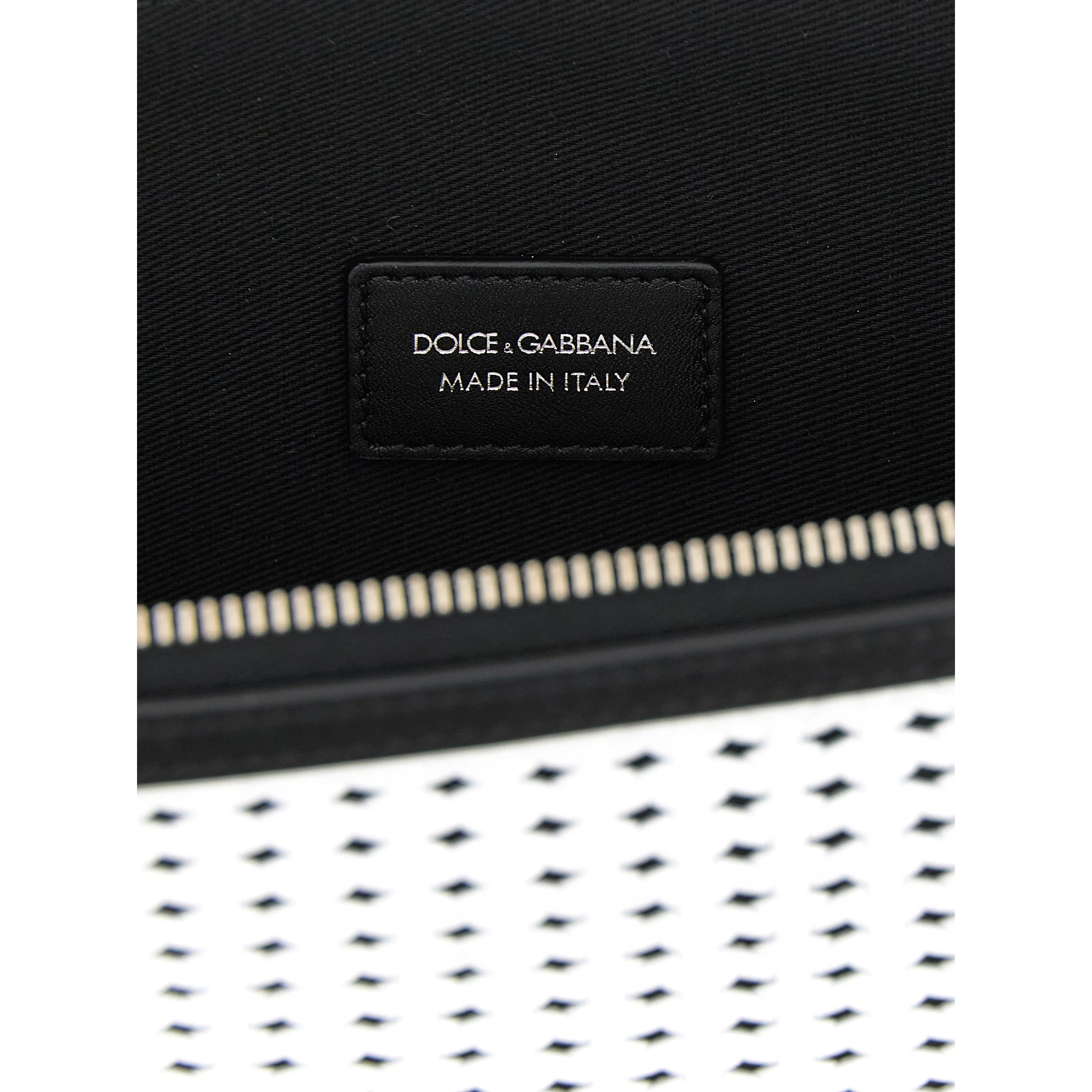 Bicolor Calfskin Clutch Bag