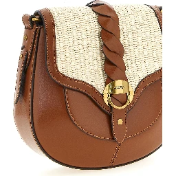 Brown Calfskin Crossbody Bag