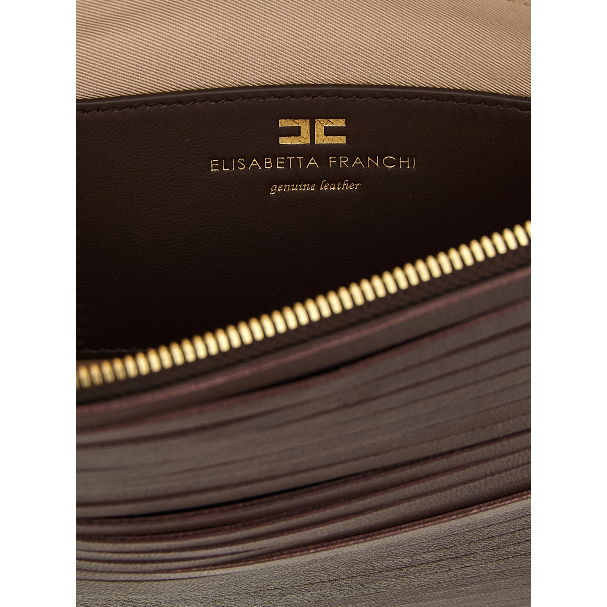 Brown Leather Clutch Bag