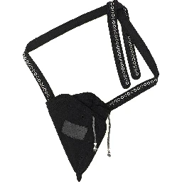 Black Cotton Crossbody Bag