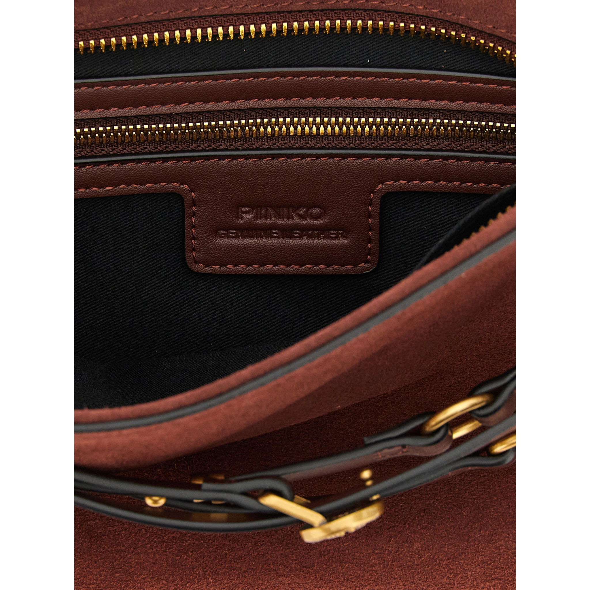Bordeaux Lamb Leather Shoulder Bag