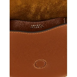 Brown Calfskin Crossbody Bag