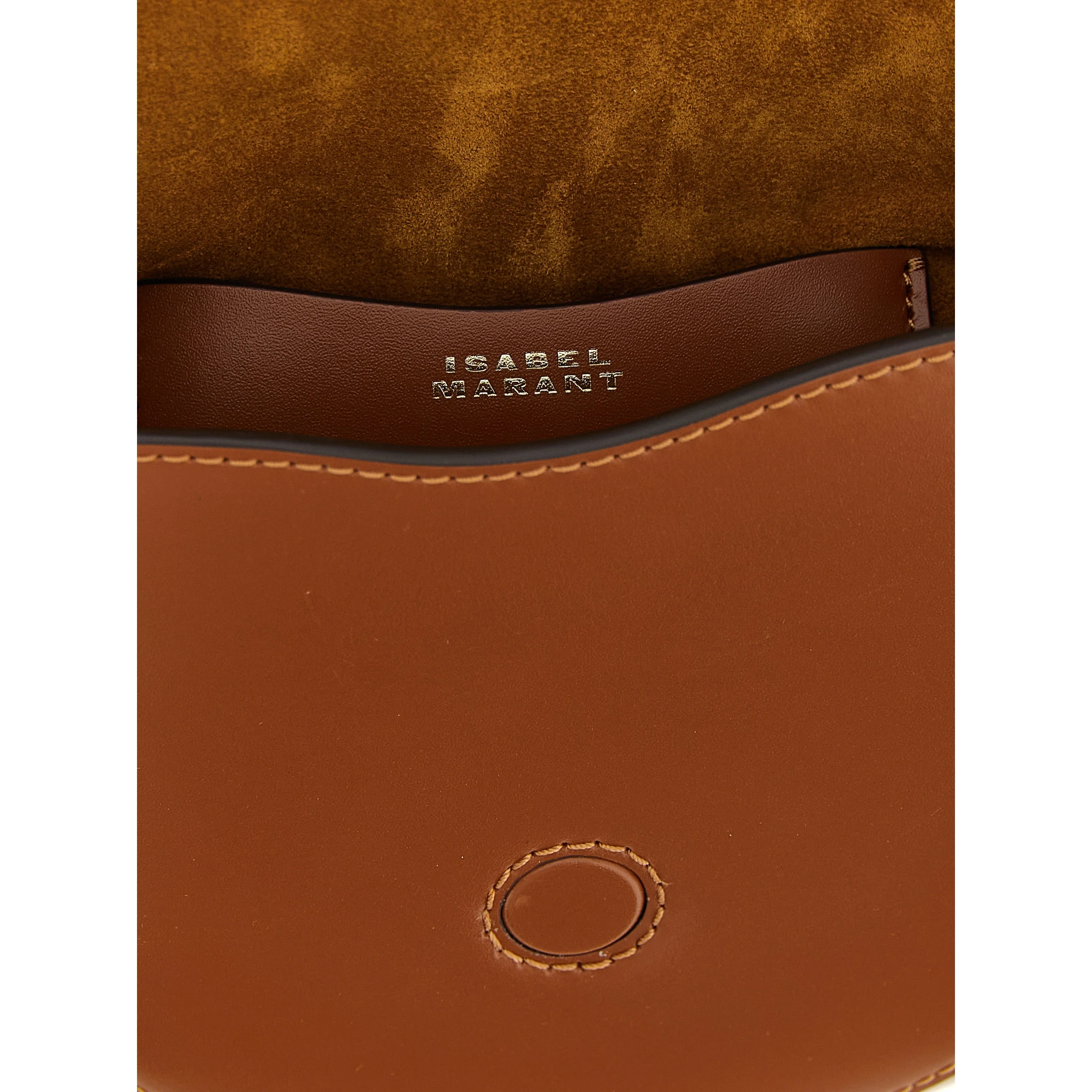 Brown Calfskin Crossbody Bag