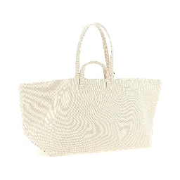 Beige Cotton Tote Bag