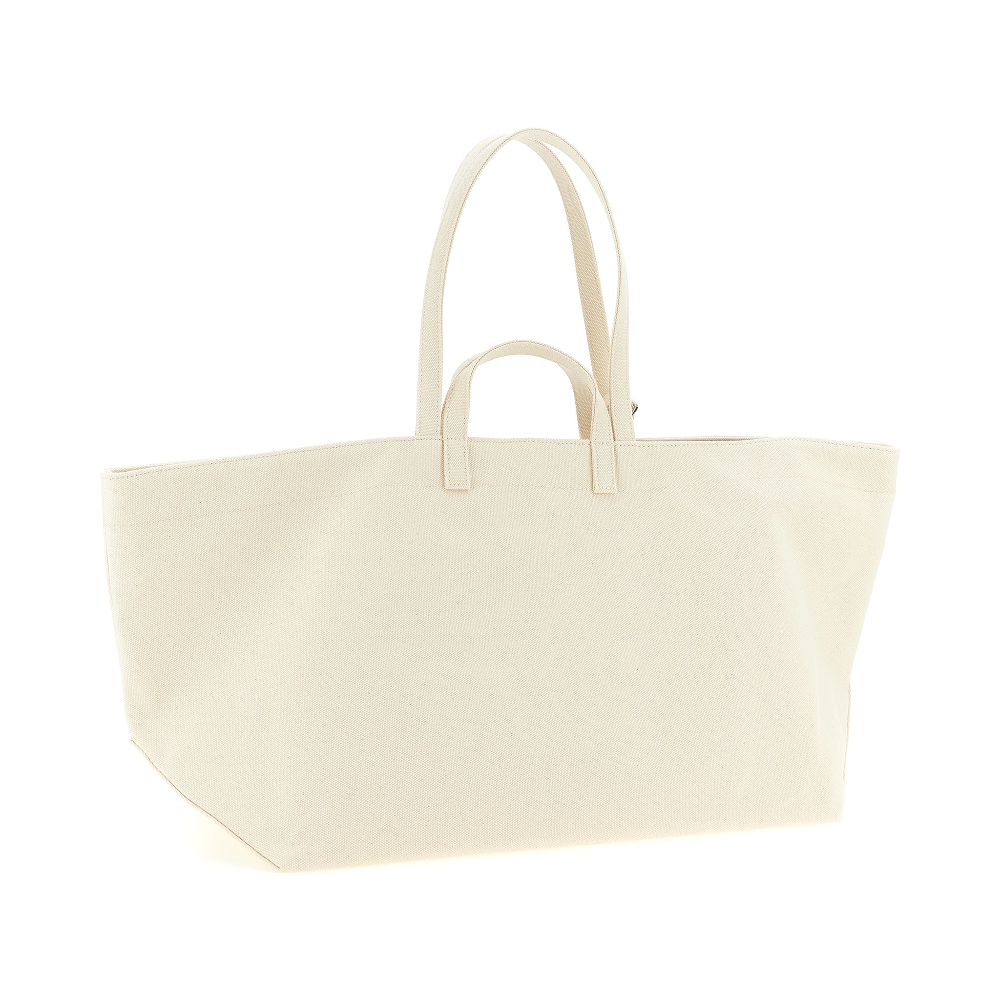 Beige Cotton Tote Bag