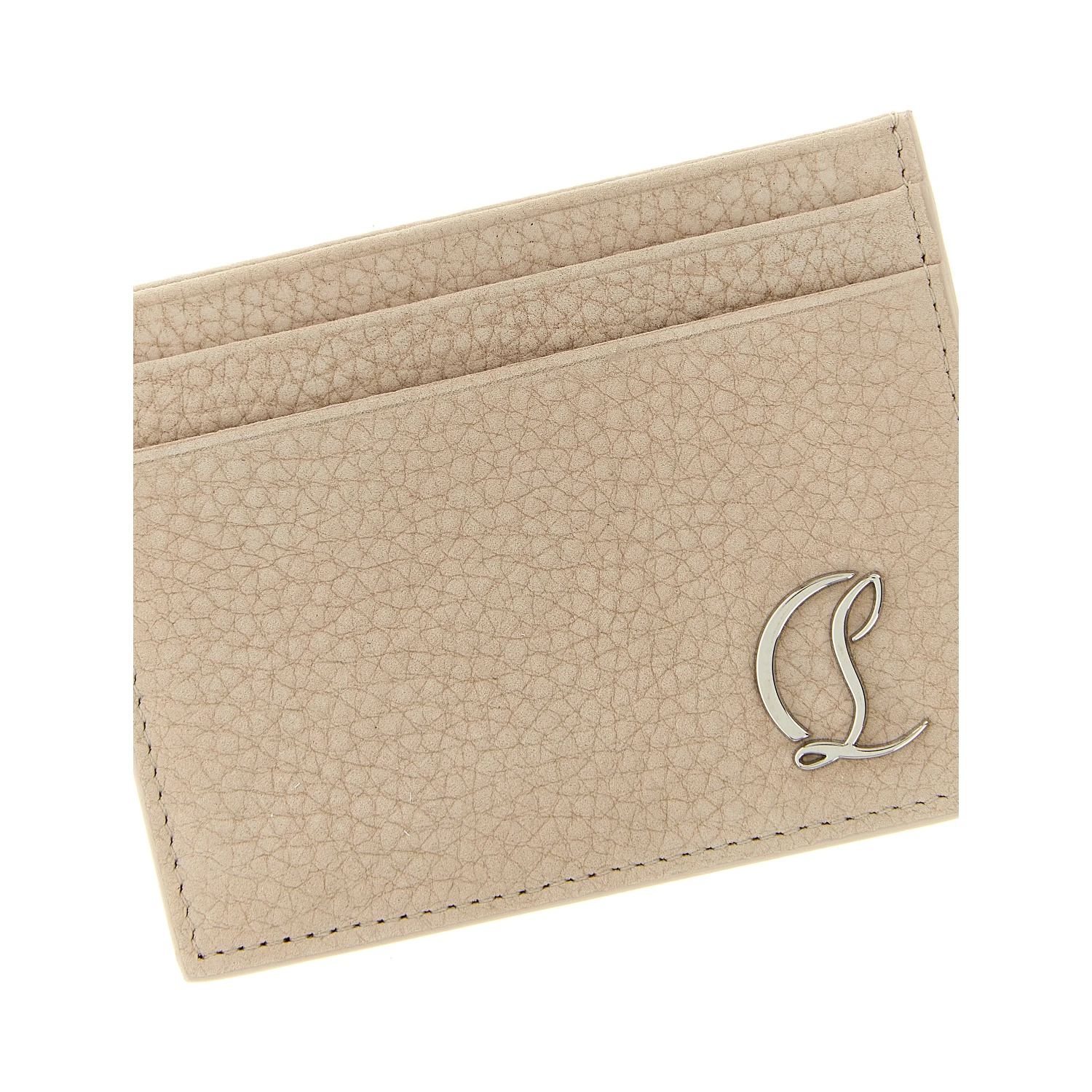Beige Calfskin Cardholder