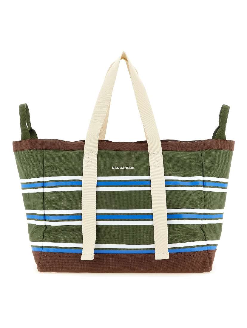 Multicolor Cotton Tote Bag
