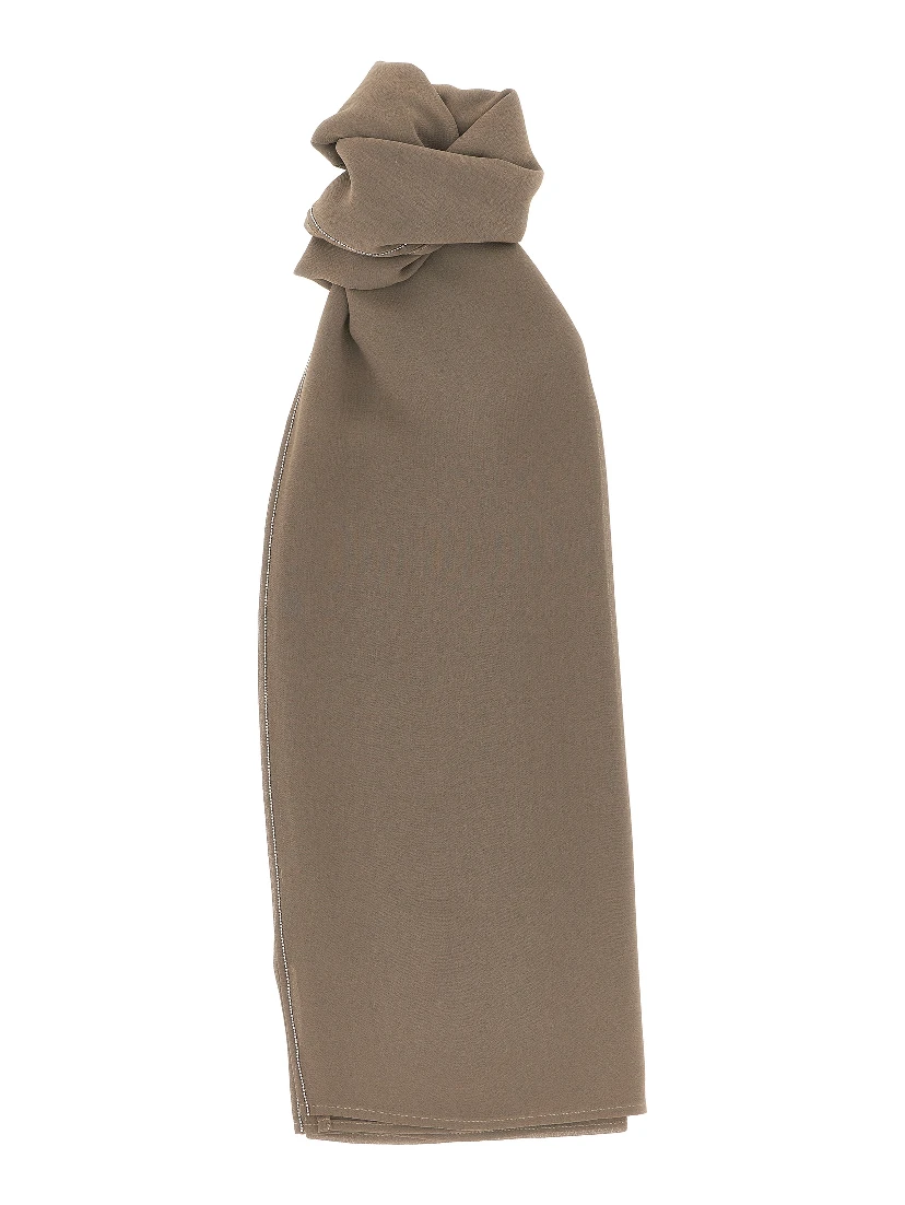 Brown Polyester Scarf