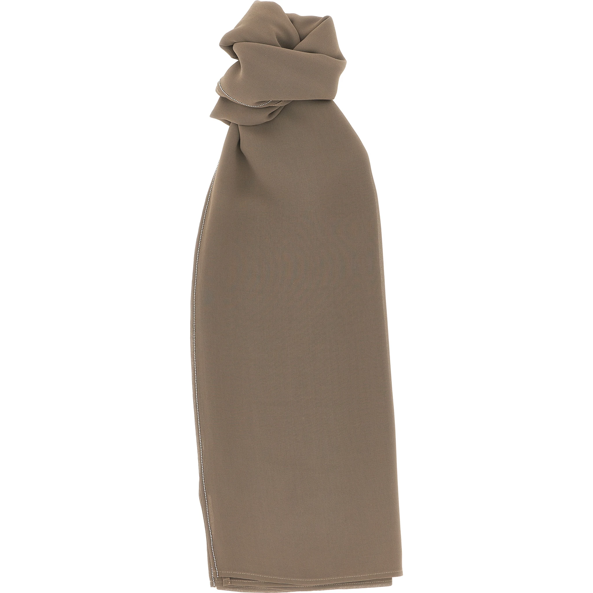 Brown Polyester Scarf