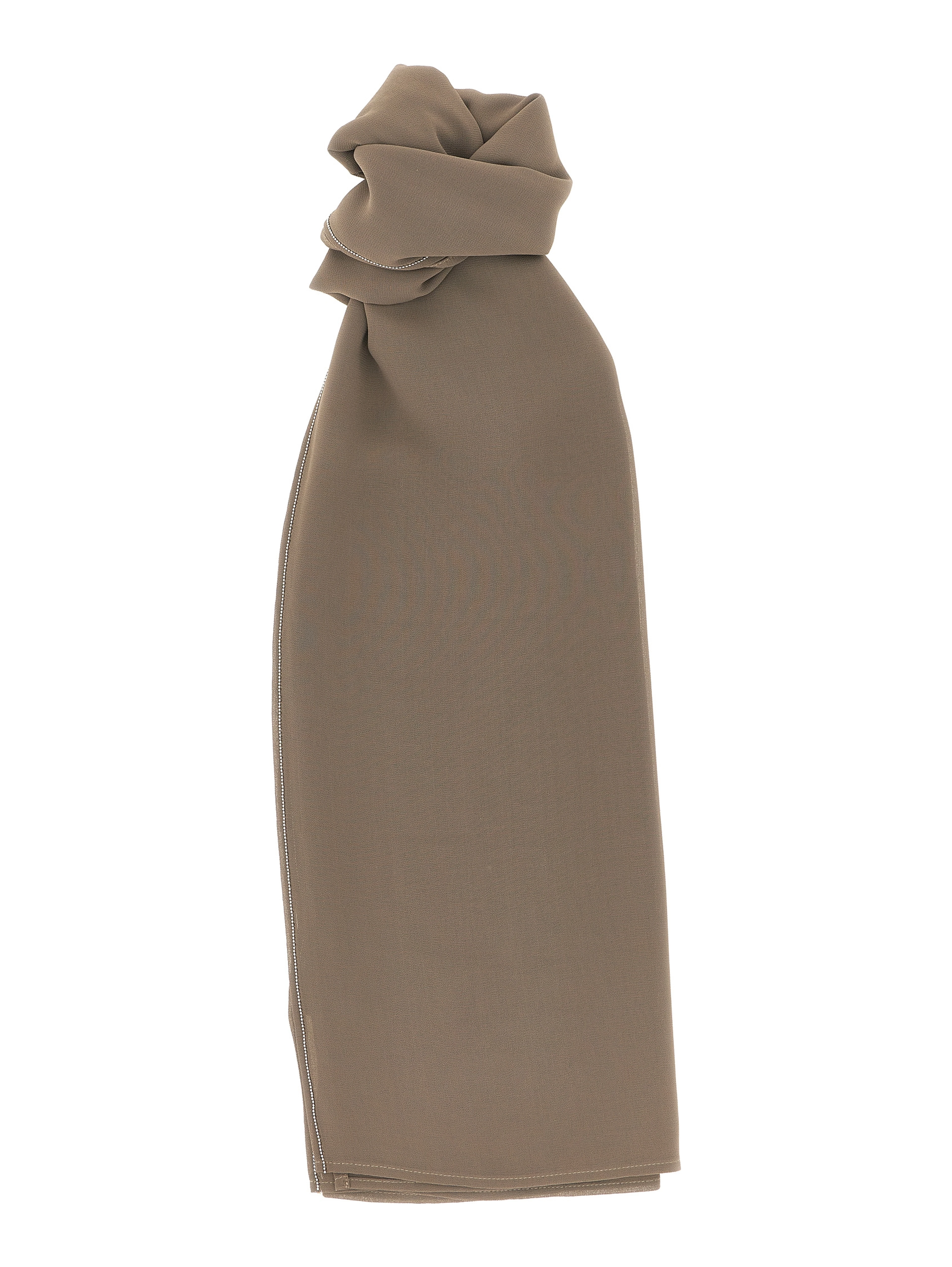 Brown Polyester Scarf