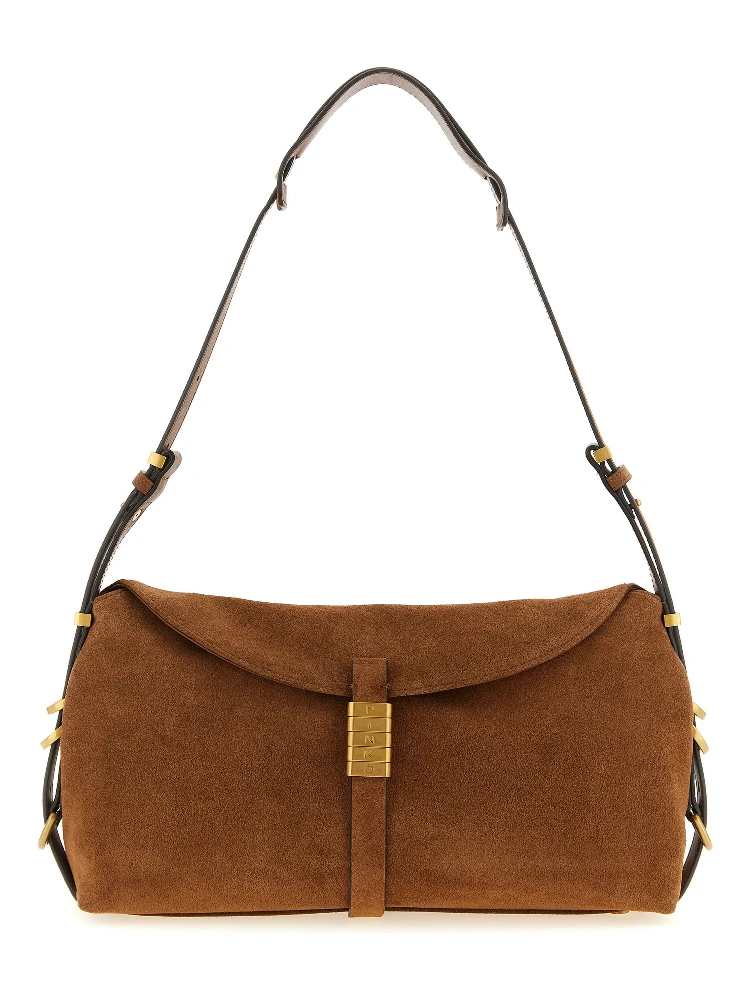 Brown Cowhide Shoulder Bag
