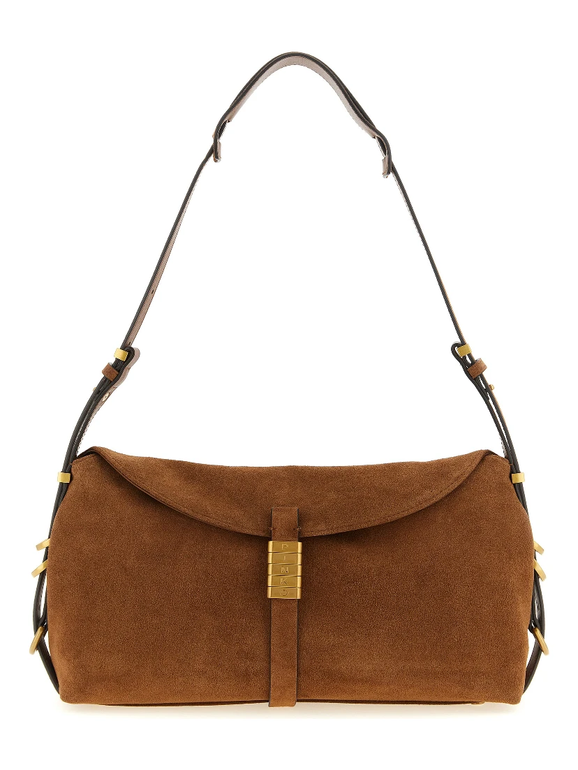 Brown Cowhide Shoulder Bag