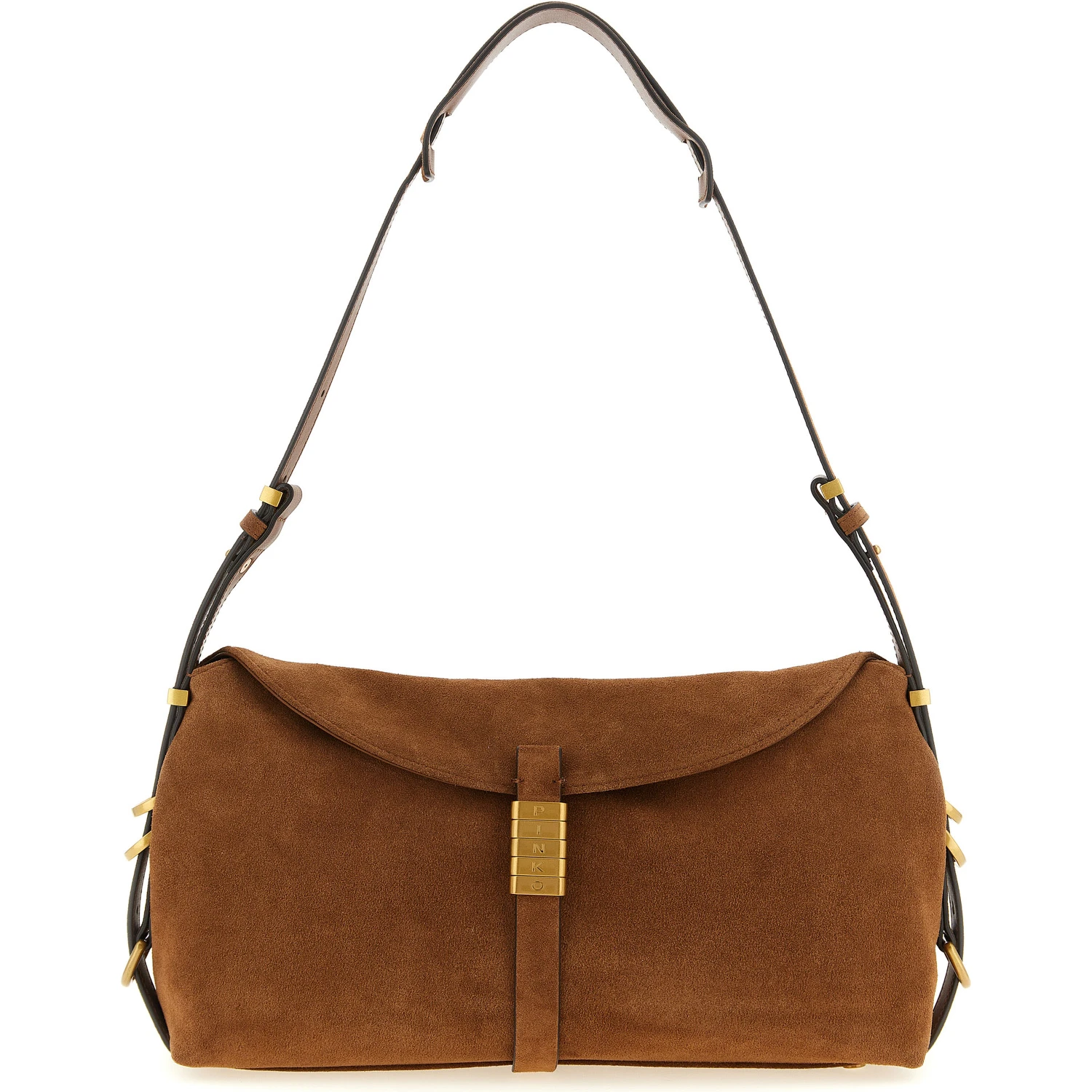 Brown Cowhide Shoulder Bag