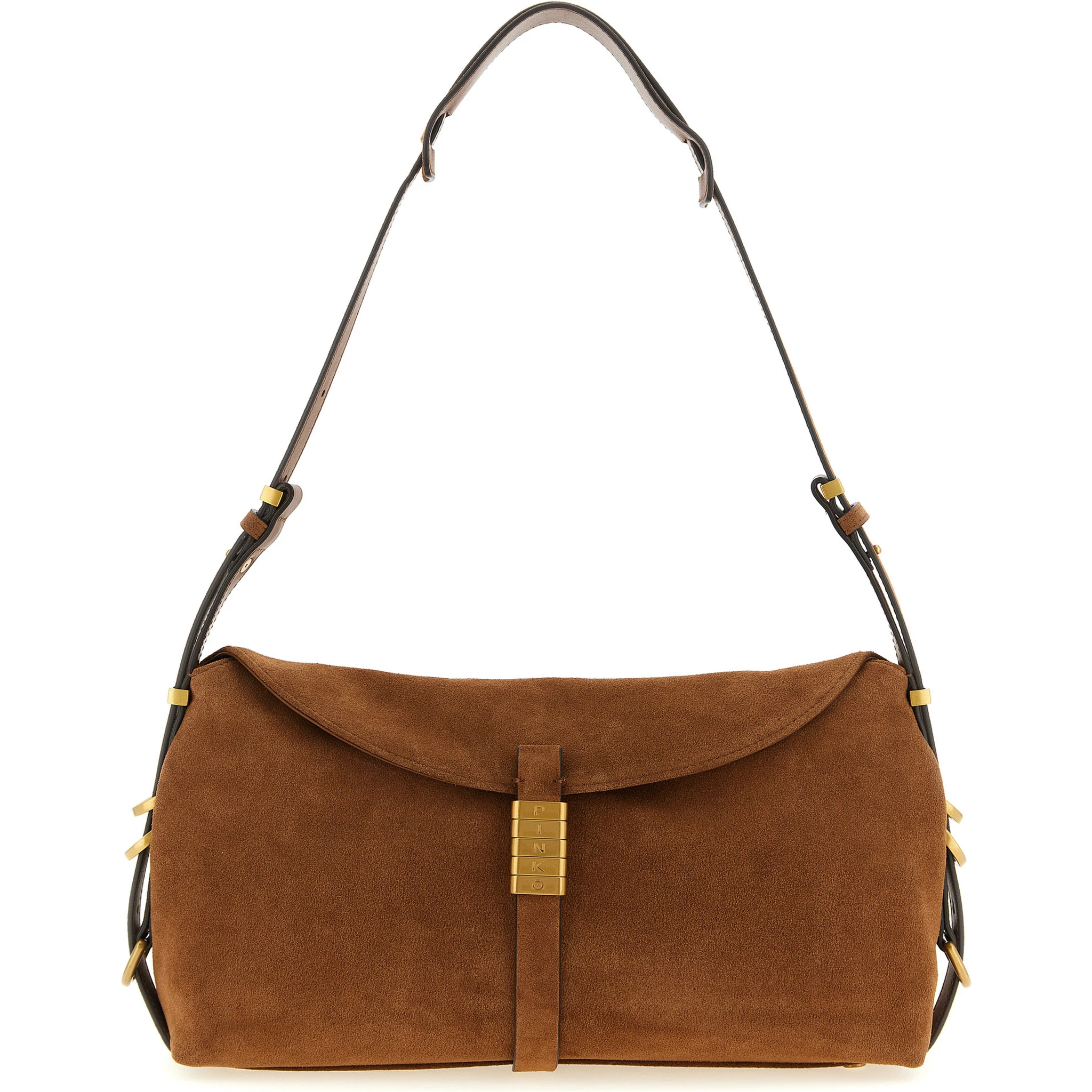 Brown Cowhide Shoulder Bag