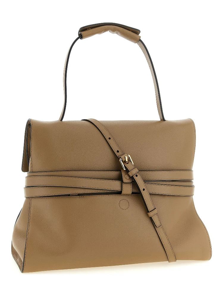 Beige Napa Leather / Calf Bos Taurus Shoulder Bag alternative