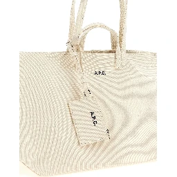 Beige Cotton Tote Bag