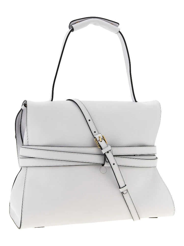 White Napa Leather / Calf Bos Taurus Shoulder Bag alternative