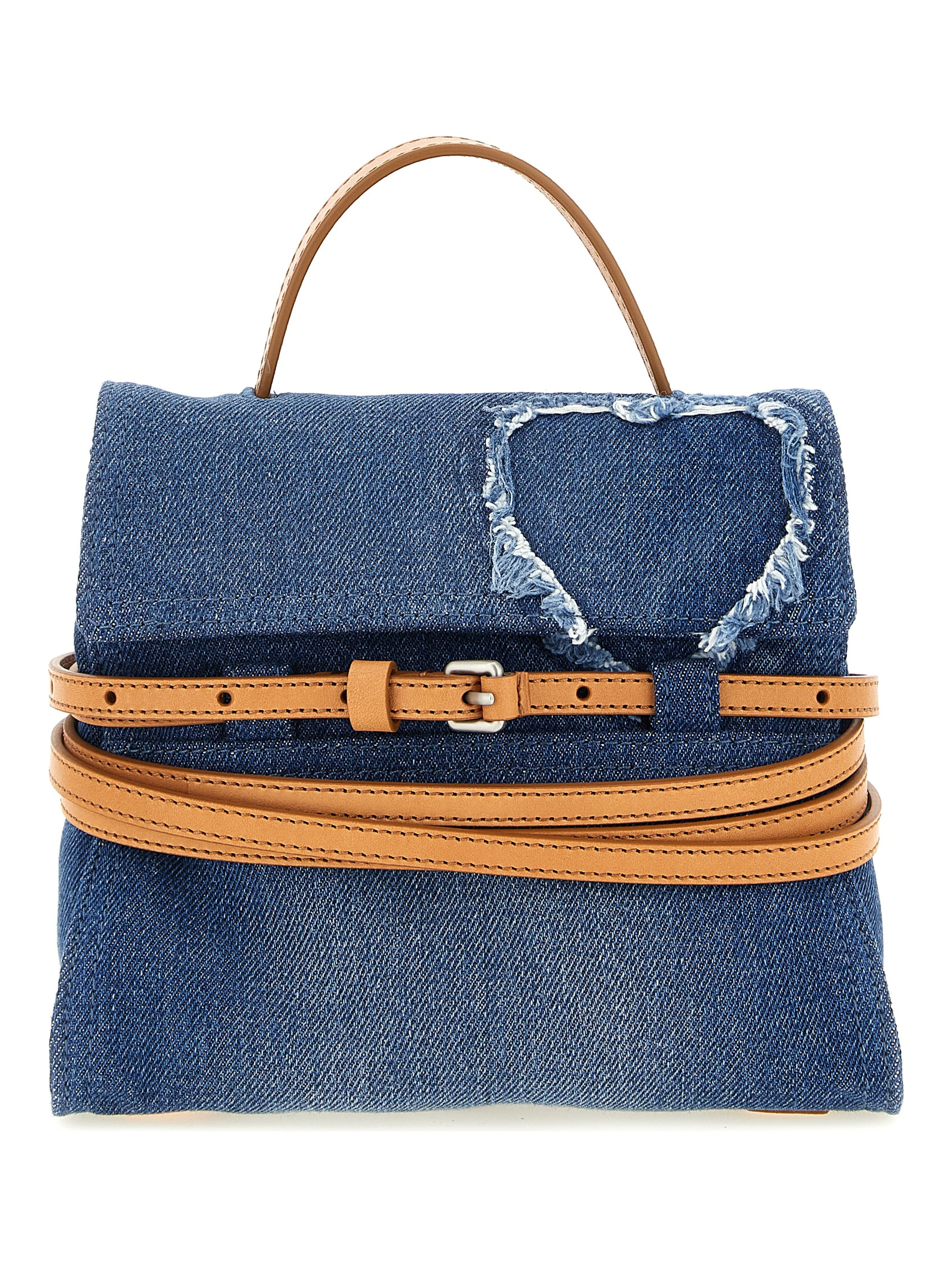 Blue Cotton Handbag