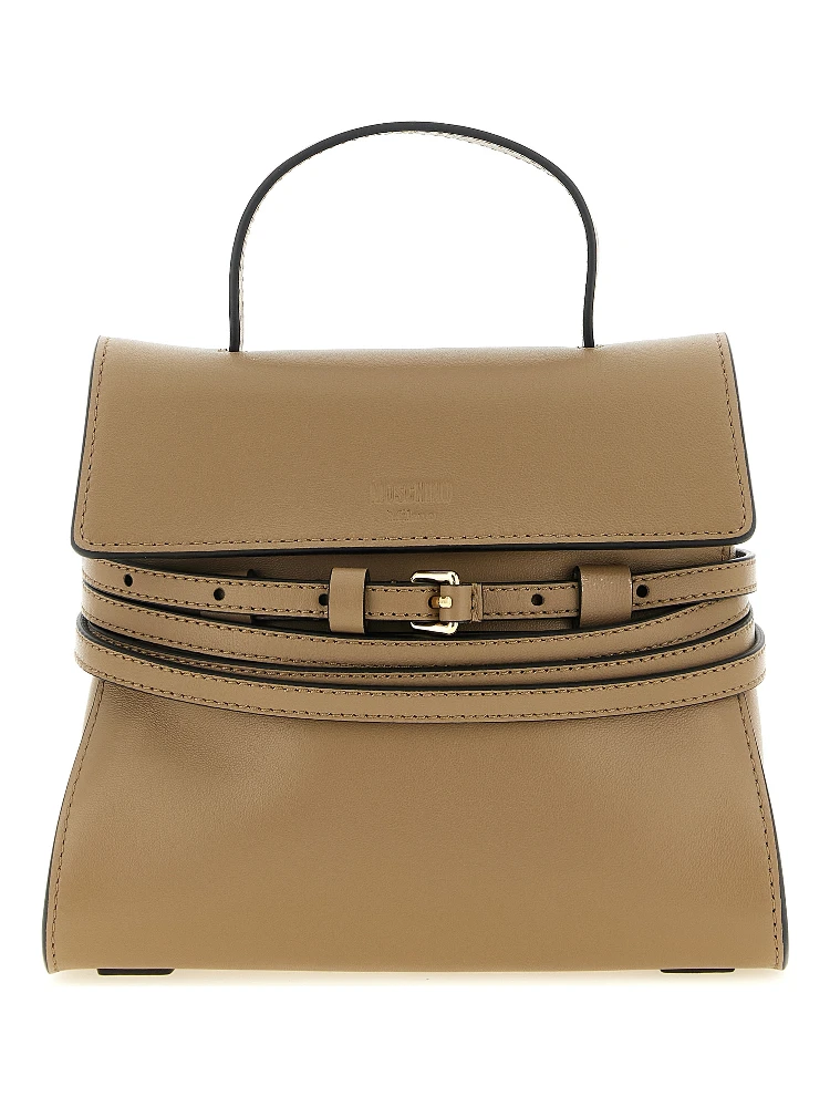 Beige Napa Leather / Calf Bos Taurus Handbag