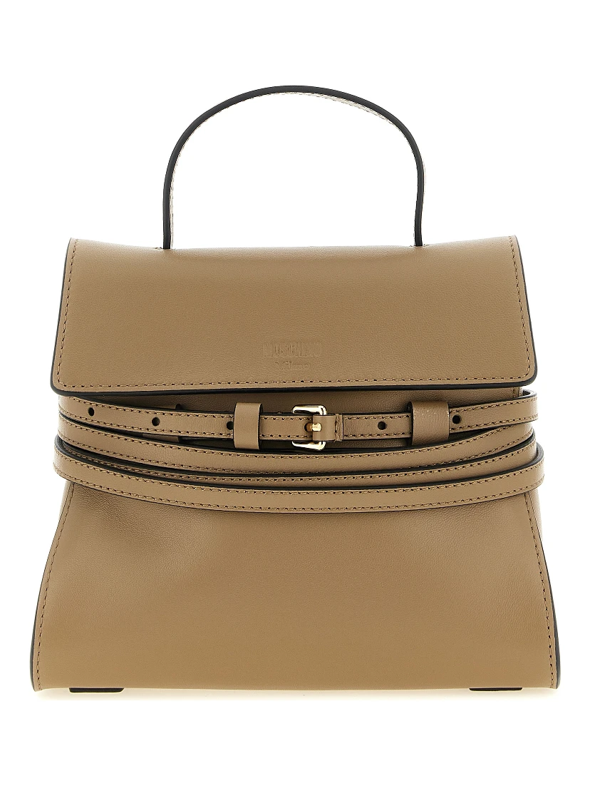 Beige Napa Leather / Calf Bos Taurus Handbag