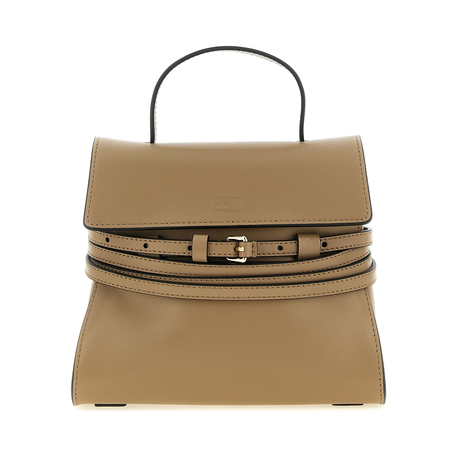 Beige Napa Leather / Calf Bos Taurus Handbag