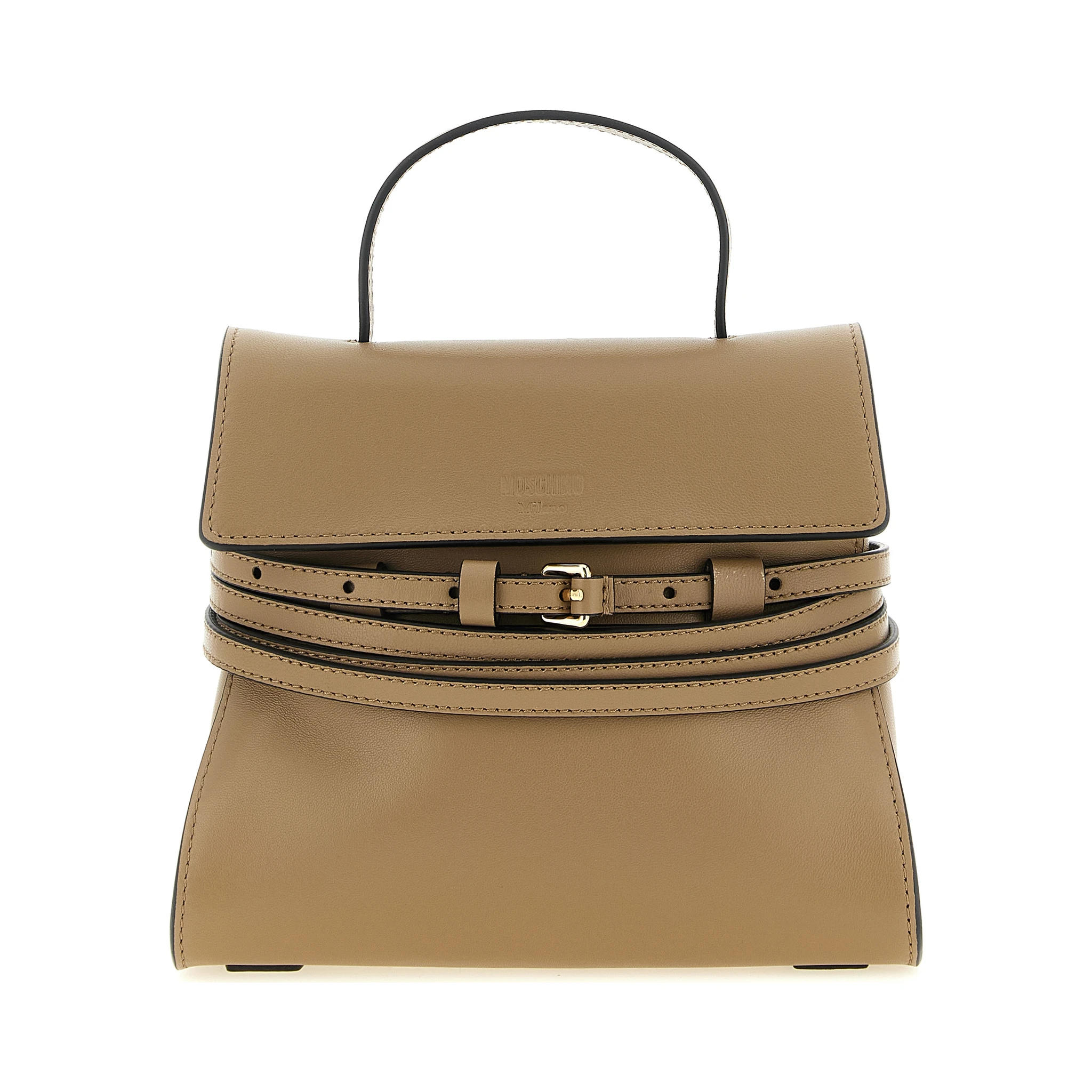Beige Napa Leather / Calf Bos Taurus Handbag