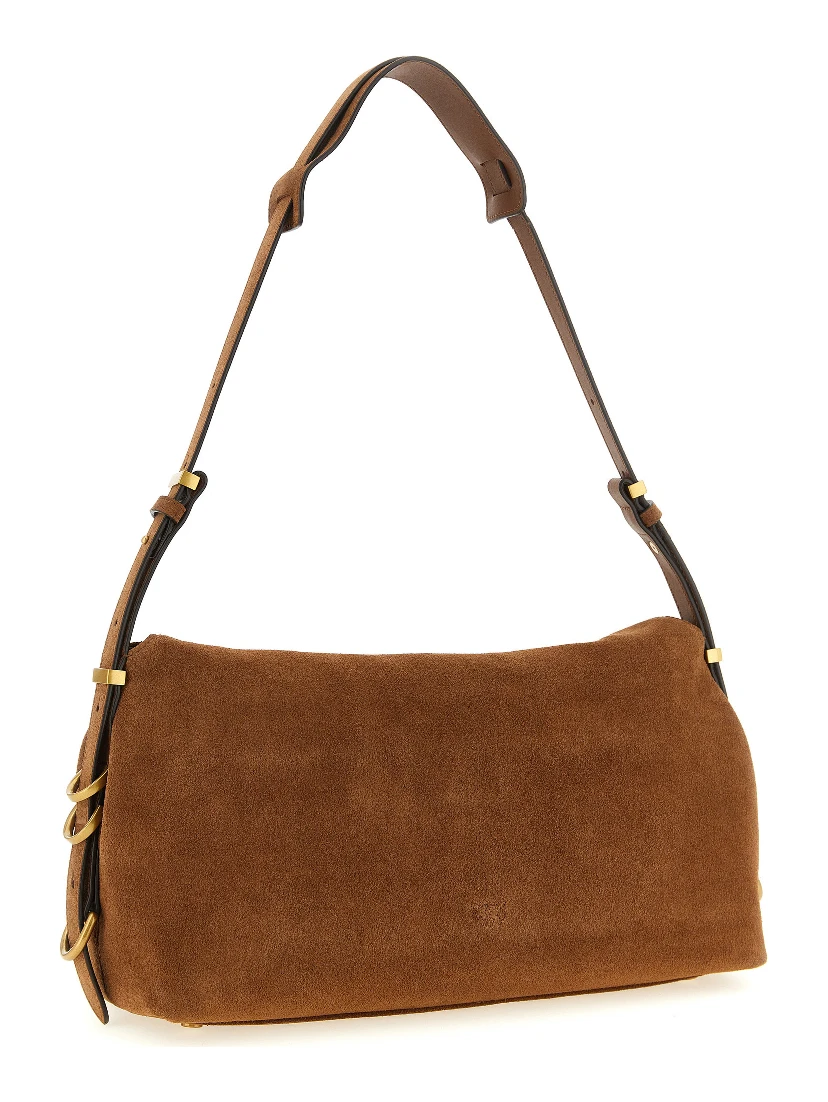 Brown Cowhide Shoulder Bag