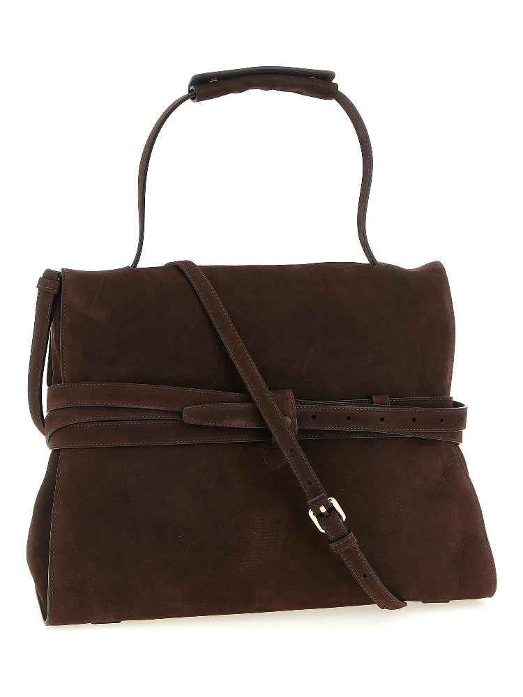 Brown Calfskin Shoulder Bag alternative