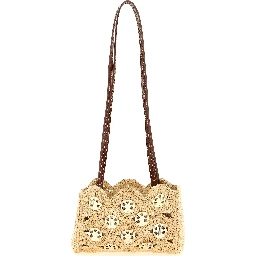 Beige Ramie Shoulder Bag