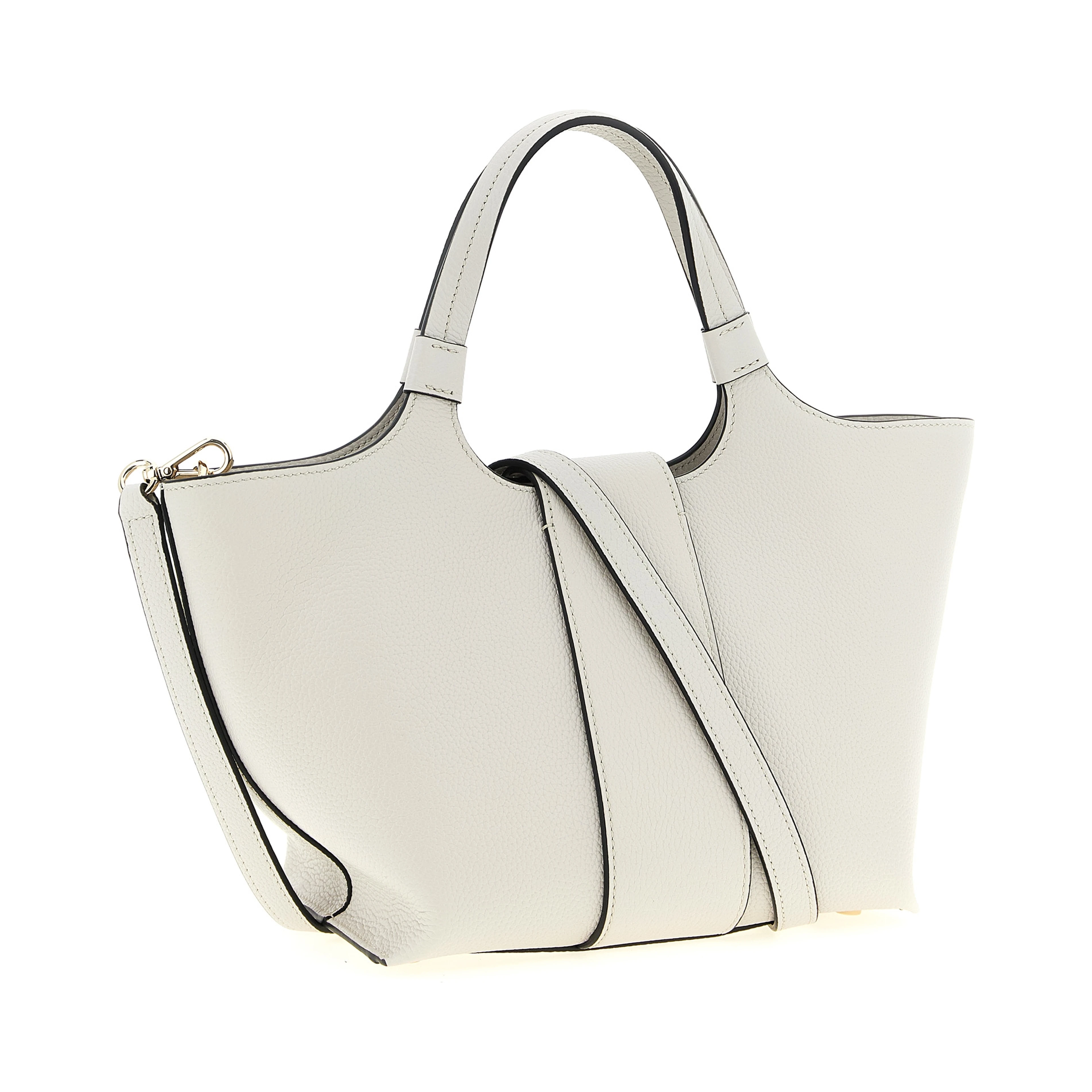 Gray Calfskin Tote Bag