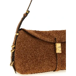 Brown Cowhide Shoulder Bag