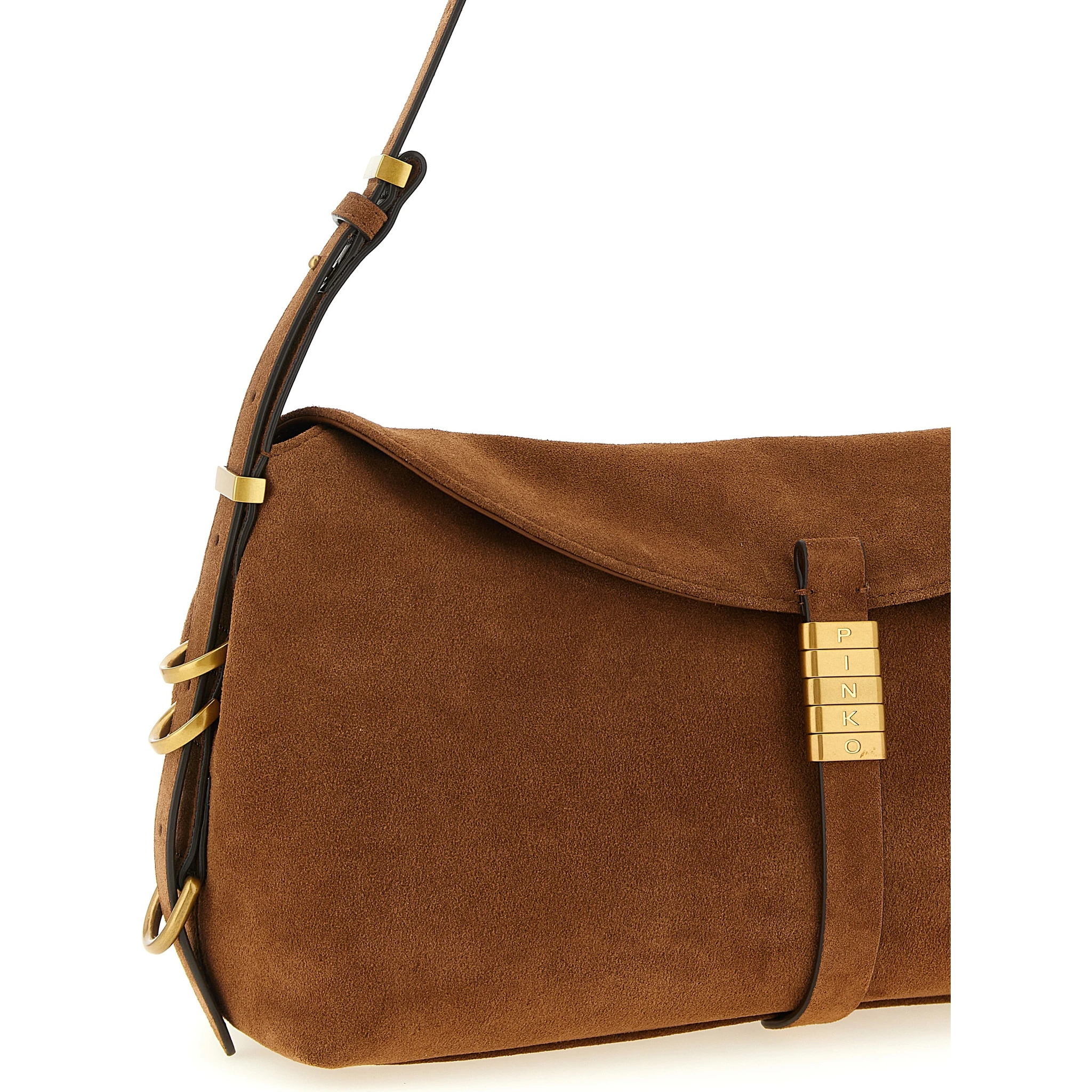 Brown Cowhide Shoulder Bag