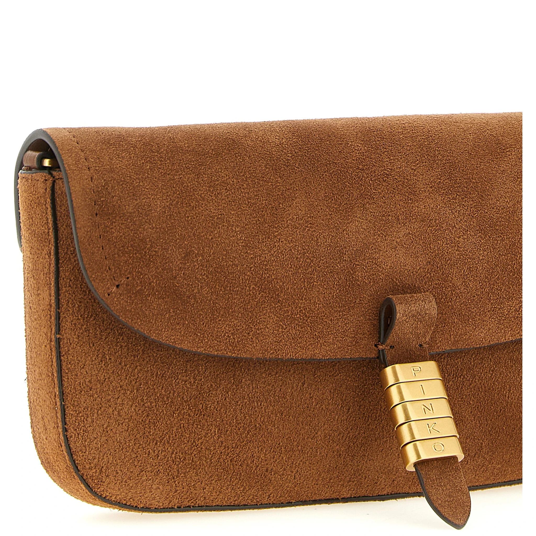 Brown Cowhide Shoulder Bag