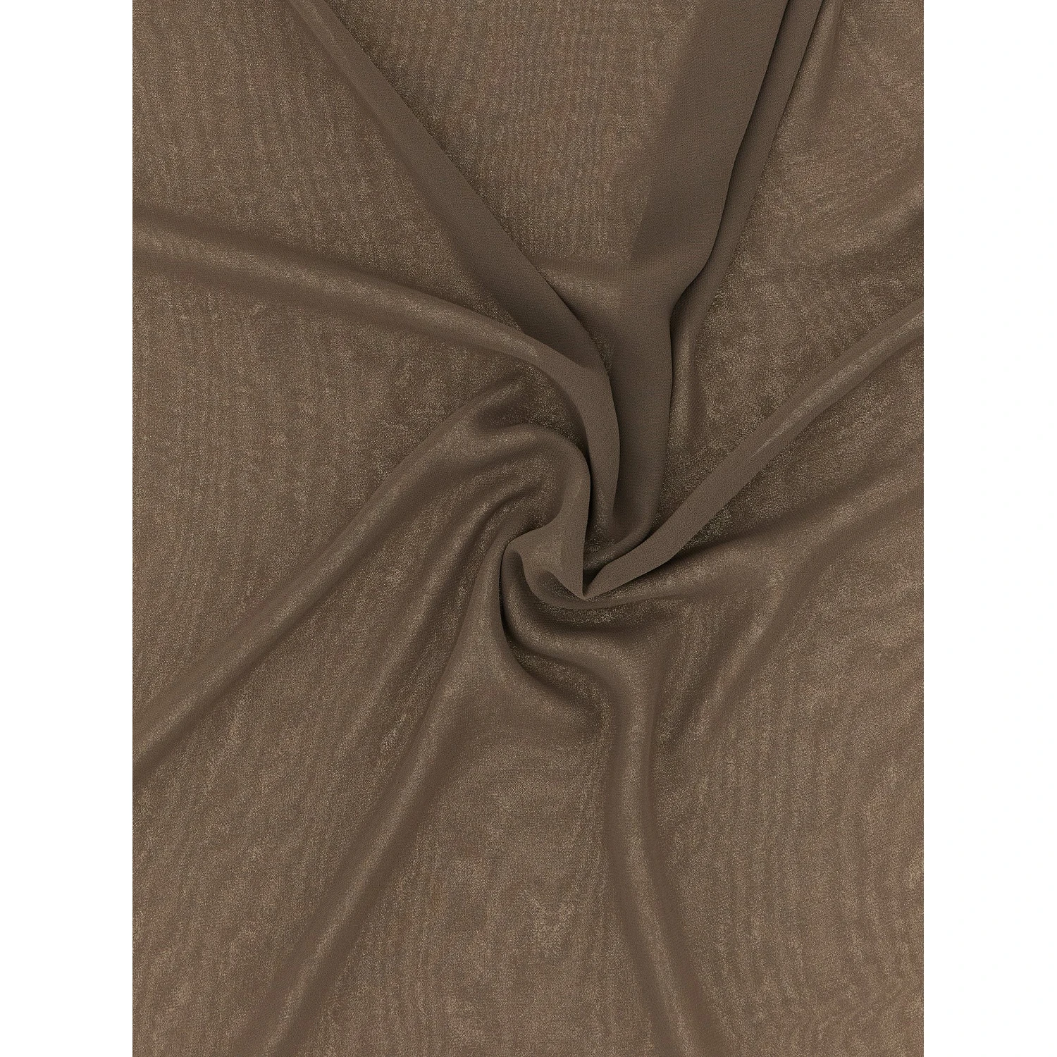 Brown Polyester Scarf