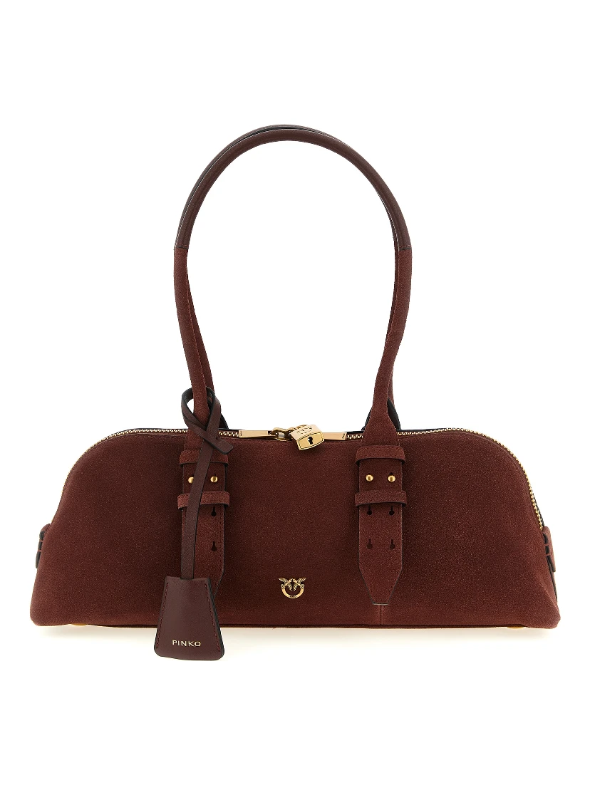 Bordeaux Cowhide Shoulder Bag