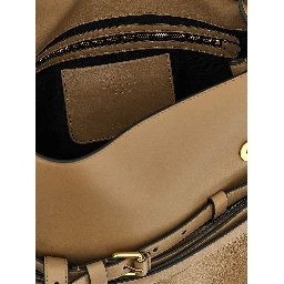 Beige Napa Leather / Calf Bos Taurus Shoulder Bag