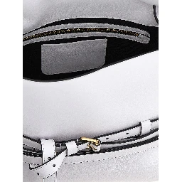 White Napa Leather / Calf Bos Taurus Shoulder Bag