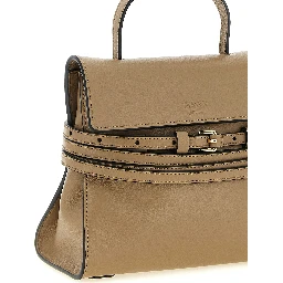 Beige Napa Leather / Calf Bos Taurus Handbag