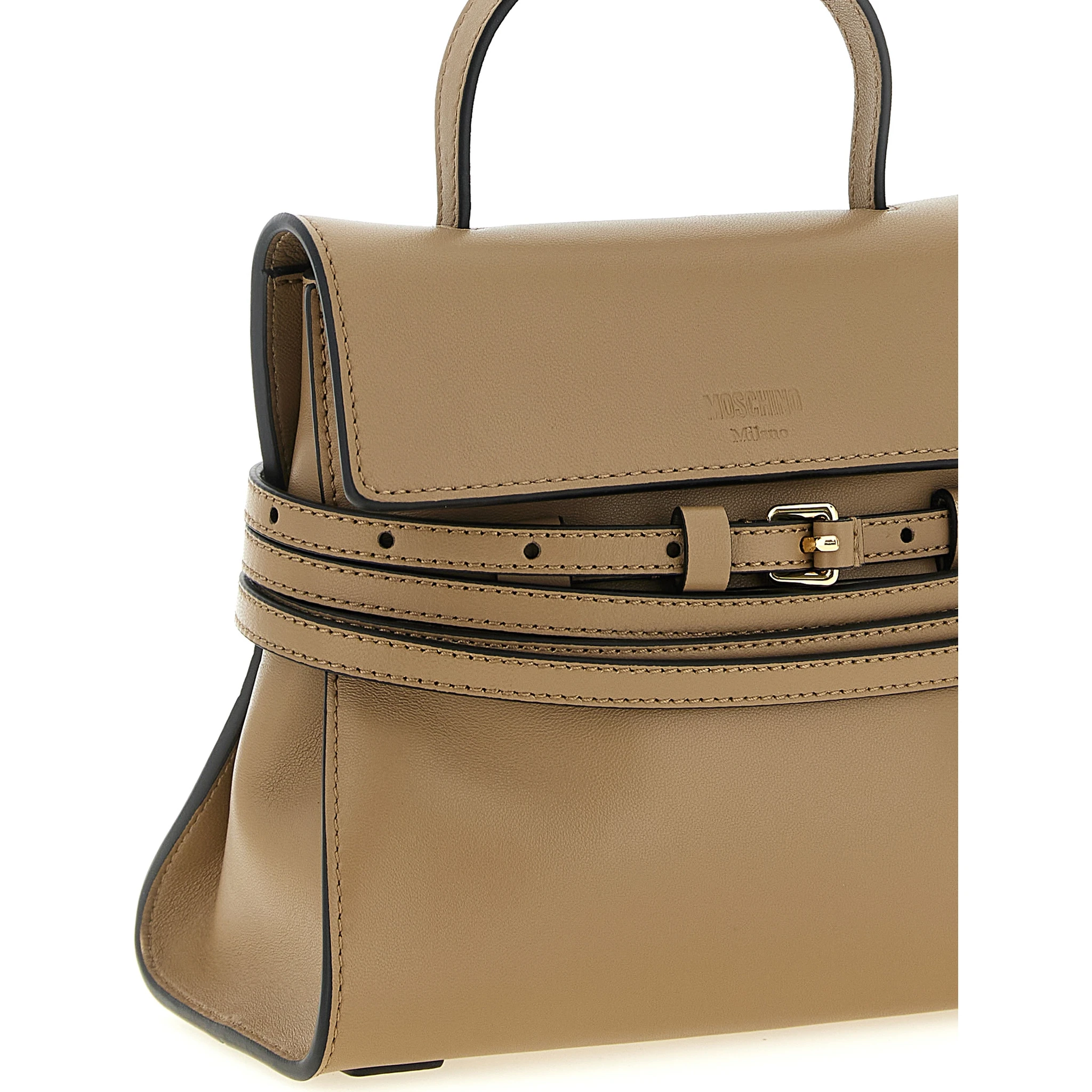 Beige Napa Leather / Calf Bos Taurus Handbag