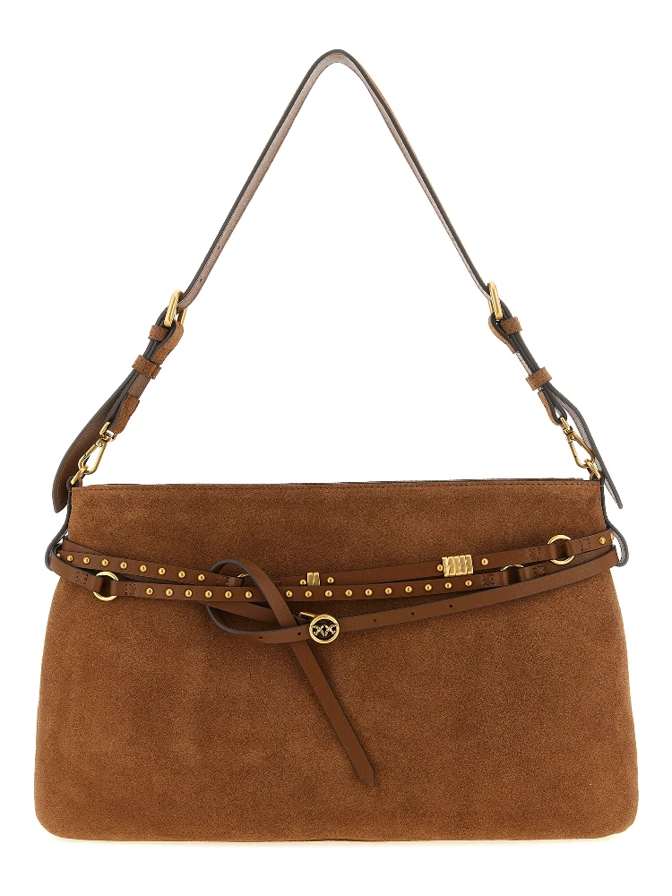 Brown Cowhide Shoulder Bag