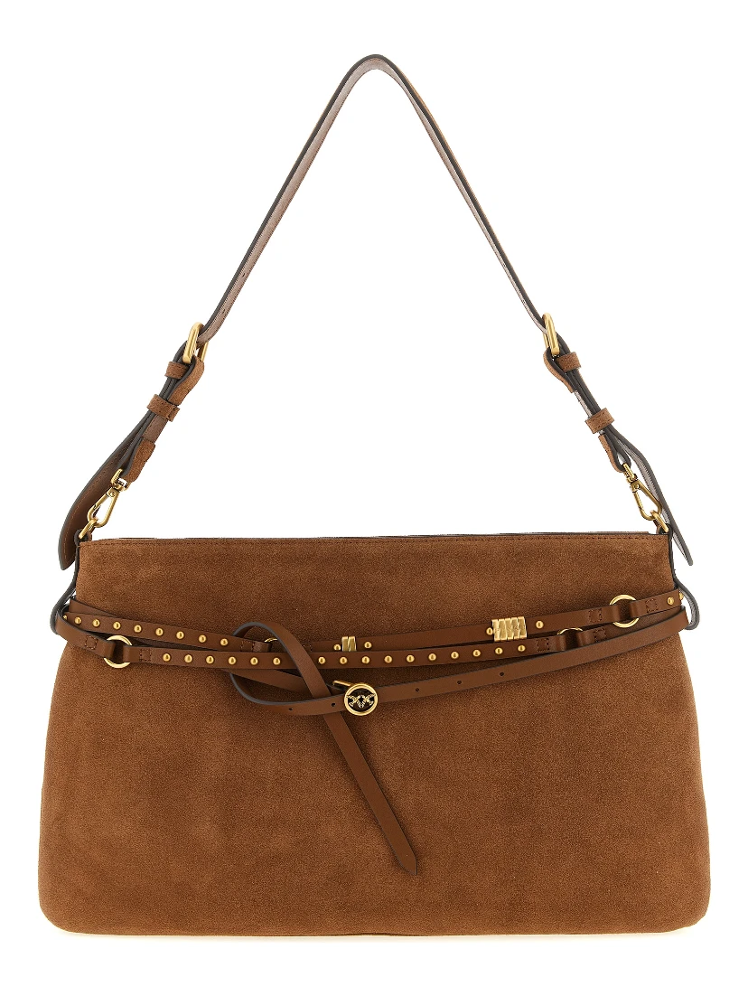 Brown Cowhide Shoulder Bag